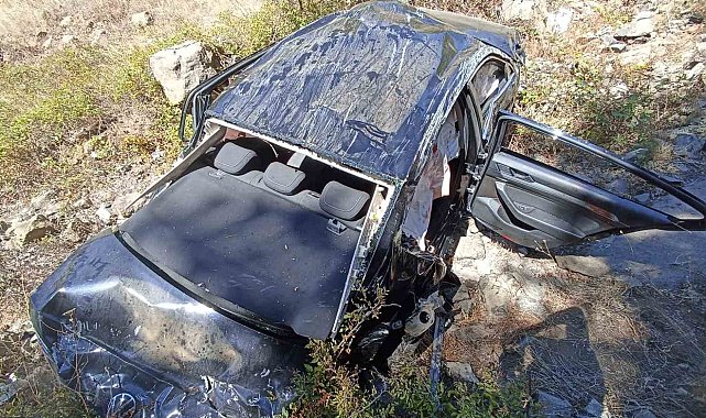 Otomobil hurdaya döndü, sürücüsü yaralı kurtuldu
