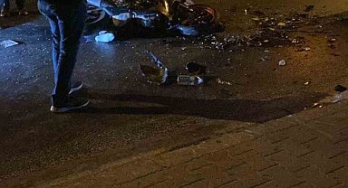 Otomobille çarpışan motosikletin sürücüsü hayatını kaybetti