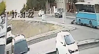 Özel halk otobüsünün çarptığı bisikletli çocuk ağır yaralandı