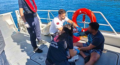 Özel teknede yaralanan vatandaşa Sahil Güvenlik tıbbi tahliye