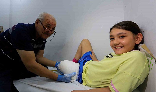 Özge protez bacağına kavuşuyor okula gitmek için gün sayıyor
