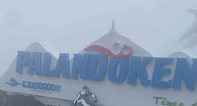 Palandöken'e mevsimin ilk karı yağdı