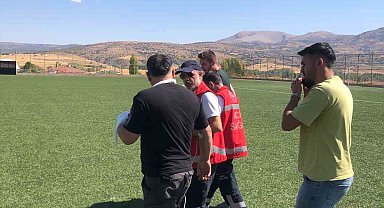 Parmağı kopan vatandaş için ambulans helikopter havalandı