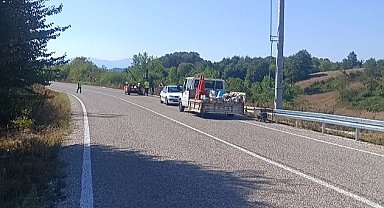 Pazaryeri–Bursa karayolunda bariyerli önlem