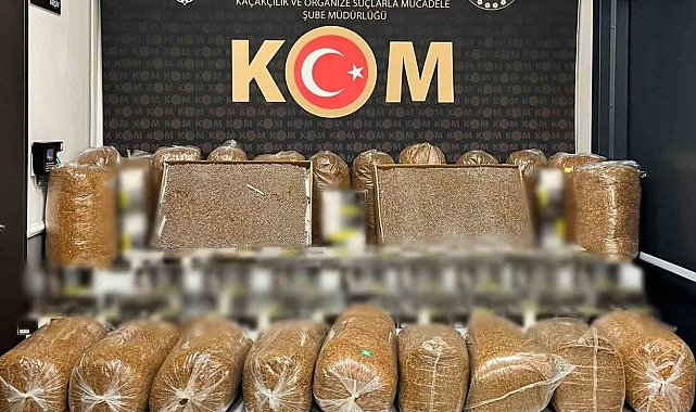 Polis 60 bin adet makaron ele geçirdi