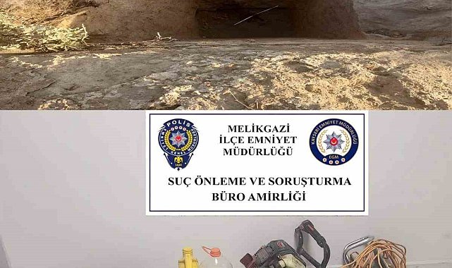 Polis ekiplerinden kaçak kazıya suçüstü: 4 gözaltı