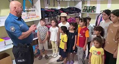 Polis memurunun 'Askıda Kırtasiye' projesi binlerce çocuğa umut oldu