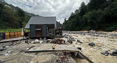 Rize'nin Ardeşen ilçesinin Tunca Beldesi selden zarar gören yerleşim yerleri arasında yer aldı