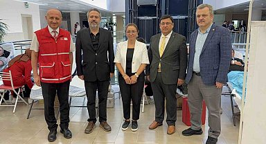 Samsun Adliyesi'nde Kızılay'a kan bağışı kampanyası