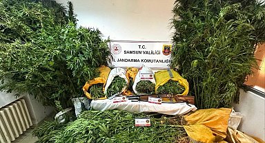 Samsun'da 57 kilo 955 gram kubar esrar ele geçti