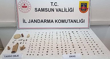 Samsun'da jandarma tarihi eser ele geçirdi