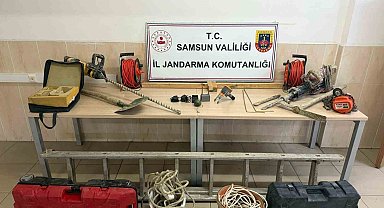 Samsun'da kaçak kazı yapan 6 kişi yakalandı