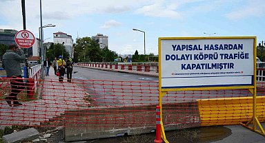 Samsun'da köprü kapatıldı: "Ayaklarda korozyon var"