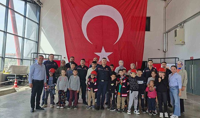 Samsun'da özel öğrencilere itfaiye eğitimi