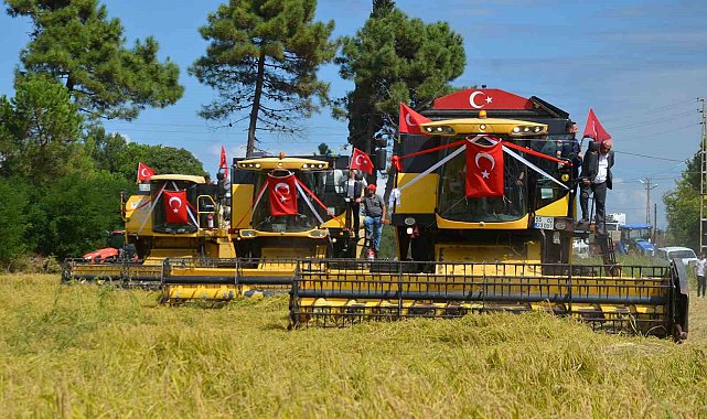 Samsun'da "1. Çeltik Hasat Günü"