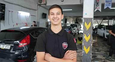 Samsun'da yılın çırağı Emrullah: "Sanayiye başlayacaklar korkmasın"