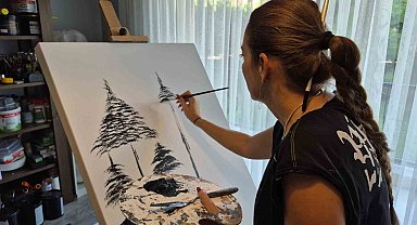 Sanat tutkusunu çocuklarının hediyesi yeniden alevlendirdi