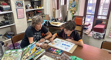 SANKO Sanat galerisinde anneanne-torun sergisi