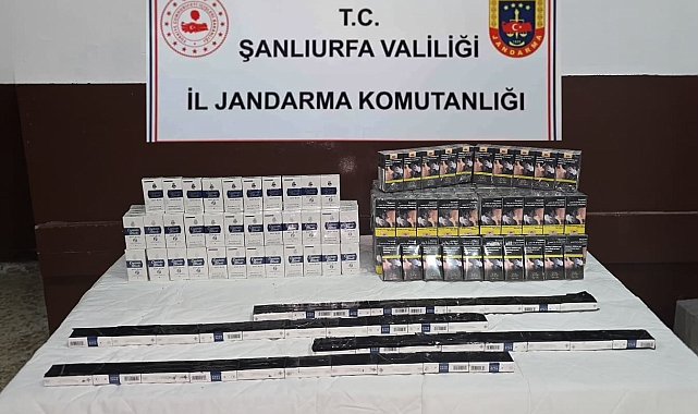 Şanlıurfa'da 460 paket kaçak sigara ele geçirildi