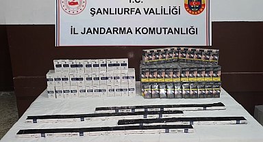 Şanlıurfa'da 460 paket kaçak sigara ele geçirildi
