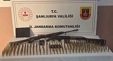 Şanlıurfa'da ruhsatsız silahlar ve mühimmat ele geçirildi