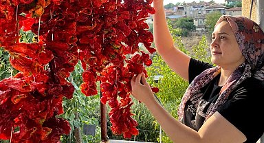 Sarıgöllü kadınlardan kışlık mesaisi