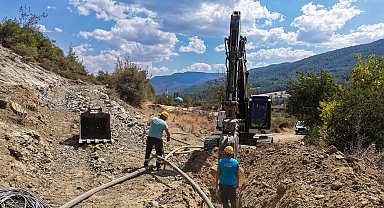 Şehren Mahallesi'ne yeni kaynak ile 2 bin metrelik içme suyu hattı