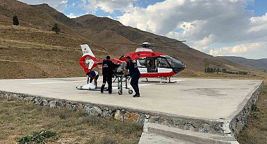 Serebrovasküler hasta ambulans helikopterle Van'a sevk edildi