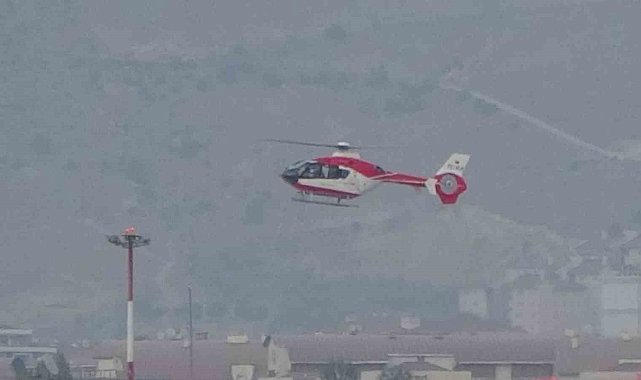 Serebrovasküler hastası şahıs ambulans helikopter ile Van'a getirildi