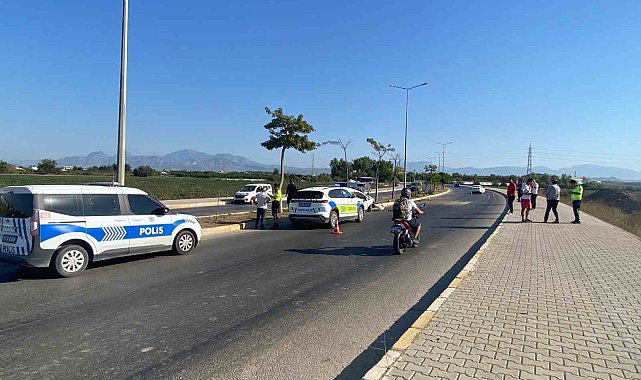 Serik'te iki otomobil çarpıştı: 1 yaralı