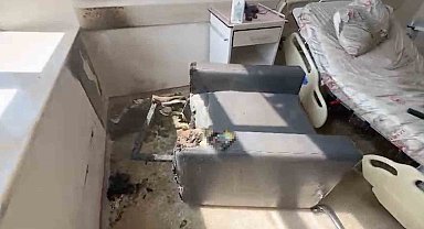 Sigaranın çıkardığı yangın hastaneyi küle çeviriyordu