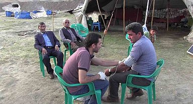 Siirt'te göçer vatandaşlara yaylada sağlık hizmeti