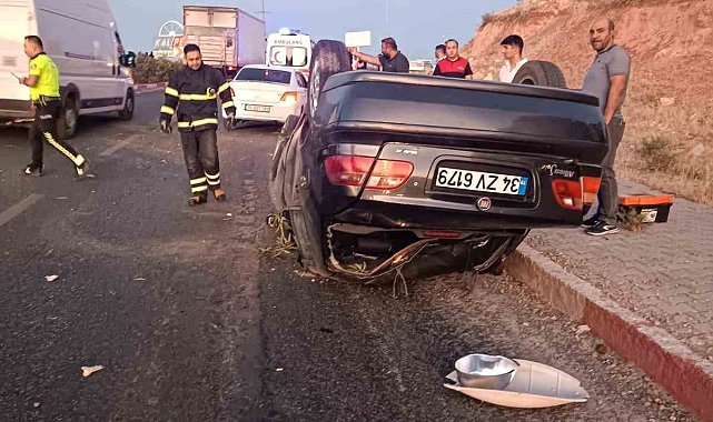 Siirt'te otomobil takla attı: 1 yaralı