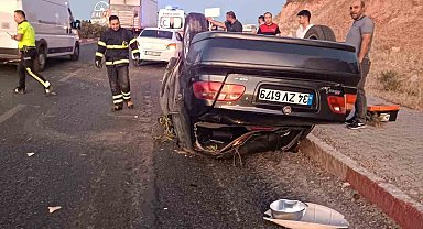 Siirt'te otomobil takla attı: 1 yaralı