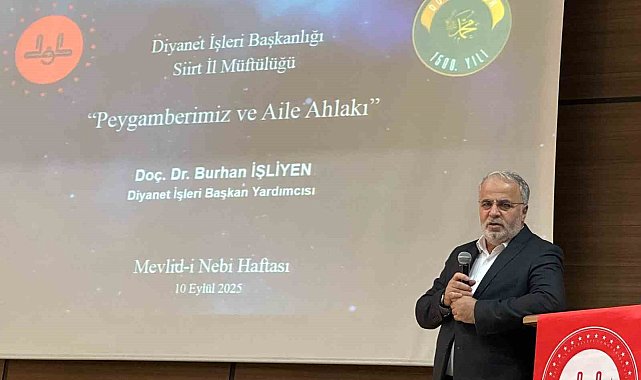 Siirt'te "Hz. Peygamber ve Aile Ahlakı" konulu konferans düzenlendi