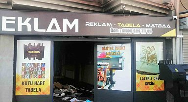 Simav'da iş yerinde çıkan yangın büyümeden söndürüldü