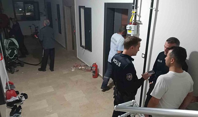 Sinop'ta apartman dairesinde yangın paniği