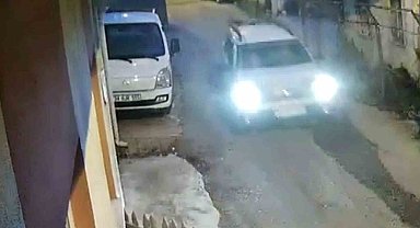 Sinop'ta yavru kediye çarpan araç kamerada
