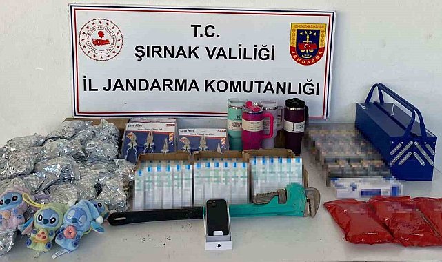 Şırnak'ta jandarma ekipleri 14 milyonluk kaçakçılığı önledi