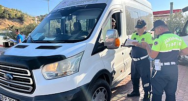 Söke'de okul servis araçlarına sıkı denetim