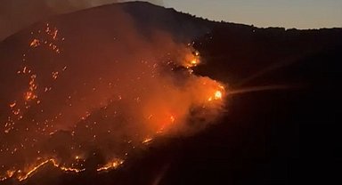Söke'deki yangını söndürme çalışmaları sürüyor
