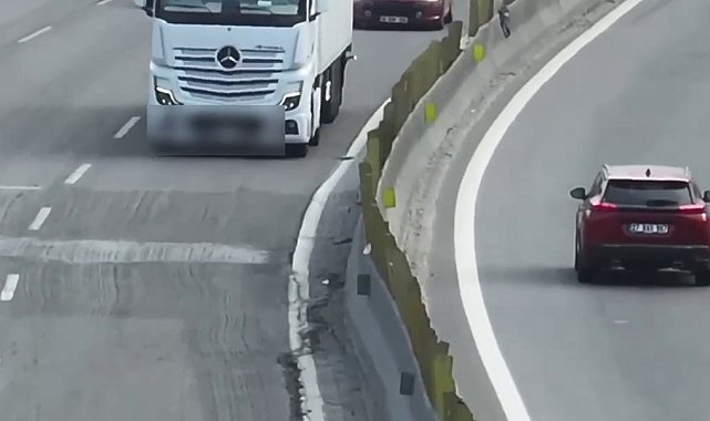 Sol şeridi ihlal eden tır ve kamyon sürücülerine para cezası