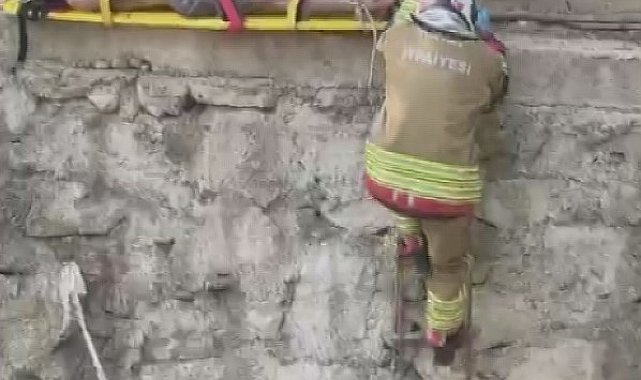 Sulama kanalına düşen zihinsel engelli vatandaşı itfaiye kurtardı