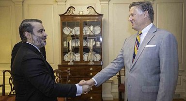 Suriye Dışişleri Bakanı Şeybani, ABD Dışişleri Bakanı Yardımcısı Landau ile görüştü