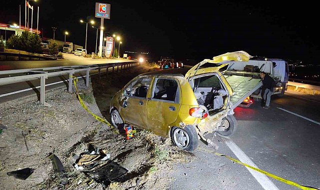 Takla atan otomobil hurdaya döndü: 1 ölü