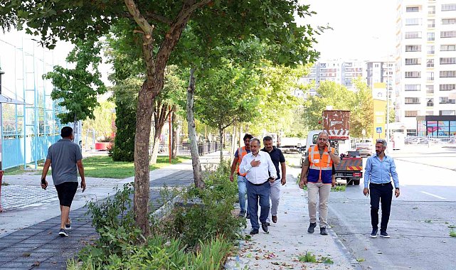 Talas'ta hizmet seferberliği: Bahçelievler Mahallesi pırıl pırıl oldu