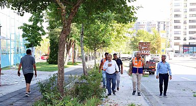 Talas'ta hizmet seferberliği: Bahçelievler Mahallesi pırıl pırıl oldu