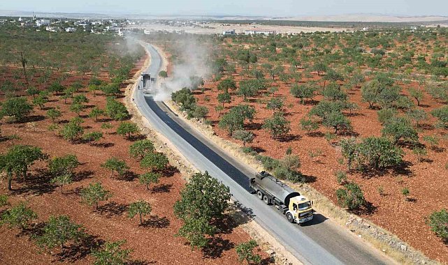Tarihi ve doğasıyla büyüleyen Halfeti'de kırsal yollar yenileniyor