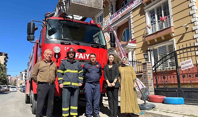 Tatvan'da çocuk gündüz bakımevinde yangın tatbikatı