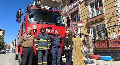 Tatvan'da çocuk gündüz bakımevinde yangın tatbikatı